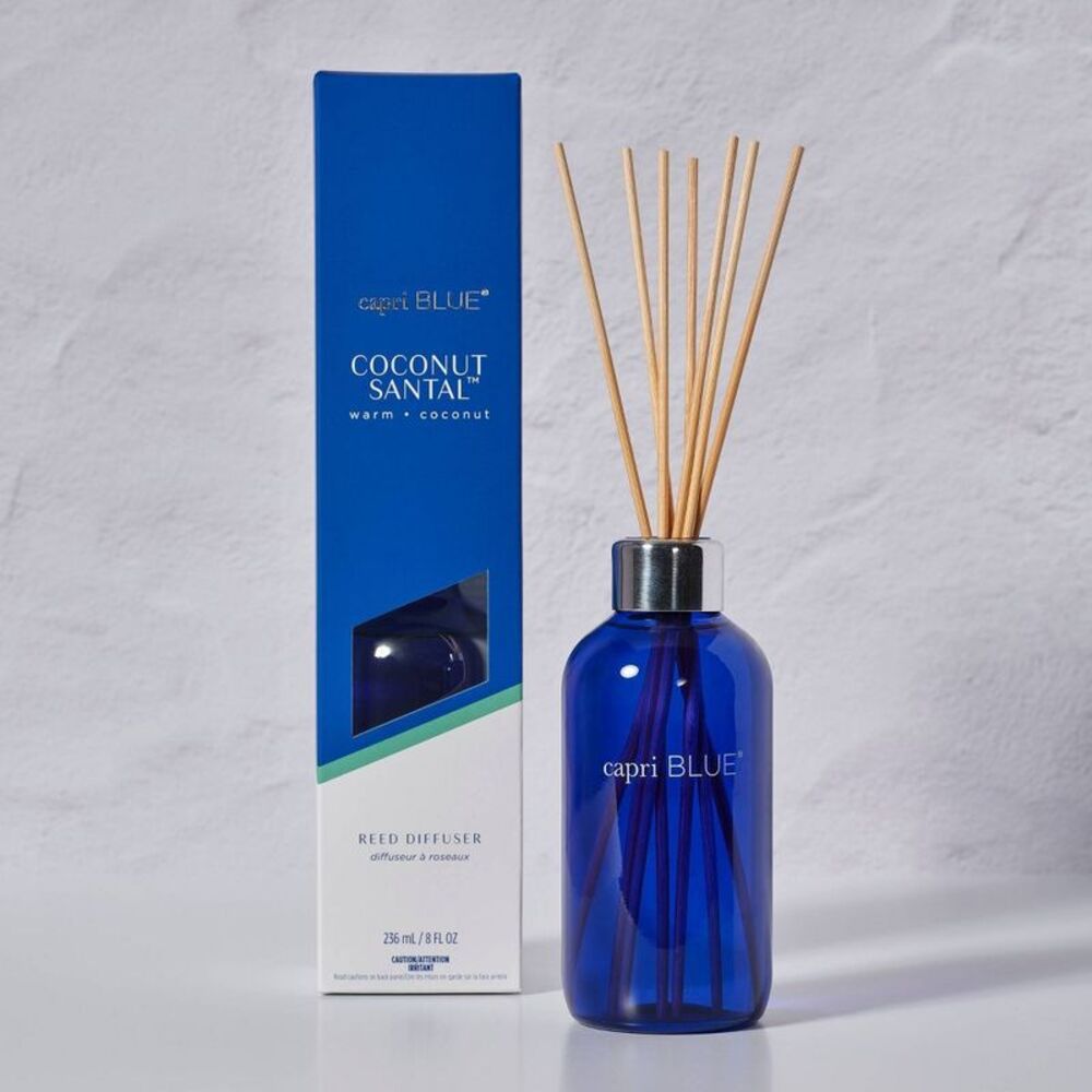 Open Box - Capri Blue -  8 fl oz Coconut Santal Signature Reed D Blue